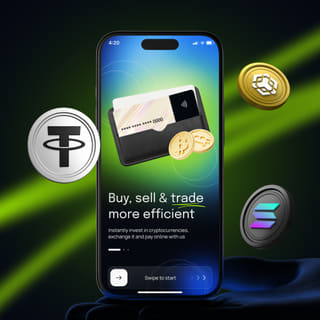 Fexandoryum handelsplatform-interface weergegeven op een mobiel apparaat